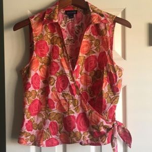 COPY - Ann Taylor Wrap Blouse - like new - worn once